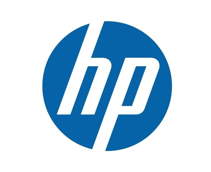 Logo de HP, une marque technologique reconnue, affichant les lettres 'hp' en bleu sur fond blanc.